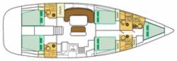 Beneteau Oceanis 523 Layout