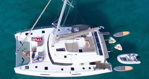 Catamaran charter Greece Pajot Fountaine 52 New Horizons II