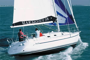 Harmony 38 sailing yacht charter Greece