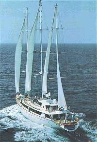 Panorama mega sailing yacht for group charter Greece