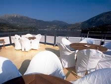 Jacuzzi deck al fresco dining on Promenade Deck Christina O