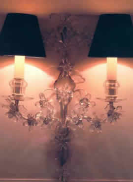 Baccarat Lights at Onassis Suite on Christina O on Bridge Deck and Layout
